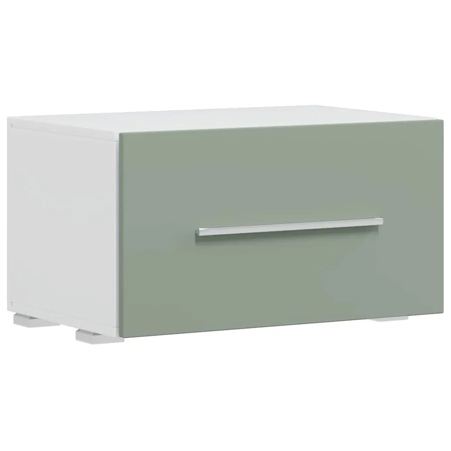 Meubles TV avec lumière LED 5 pcs vert olive bois d'ingénierie - 10