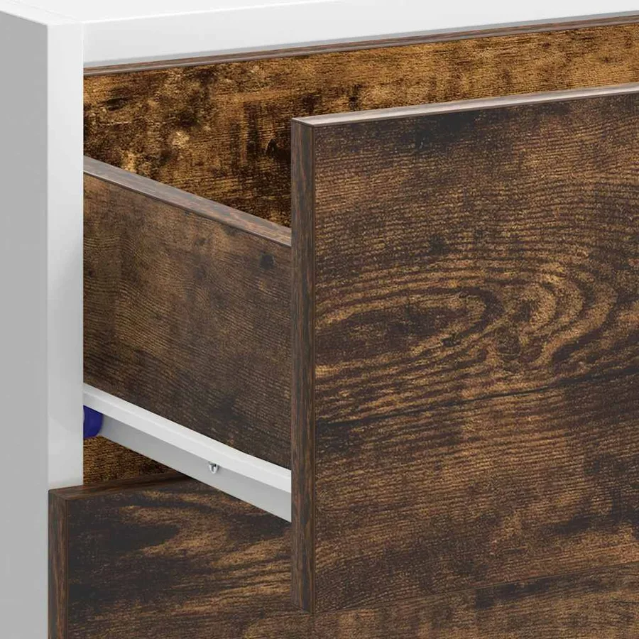 Meuble bas "Lyon" Chêne fumé 40 x 46 x 81,5 cm Bois d'ingénierie - 9