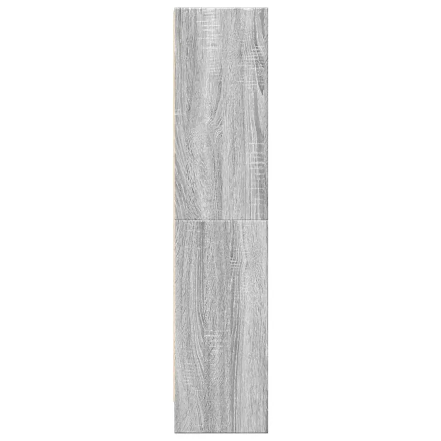 Bibliothèque sonoma gris 60x24x109 cm bois d'ingénierie - 6