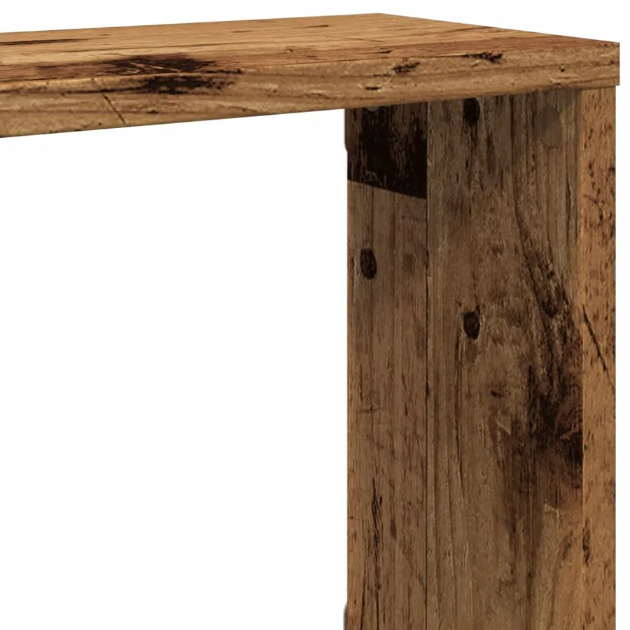 Étagères cube murales 2 pcs vieux bois 100x15x30 cm - 8