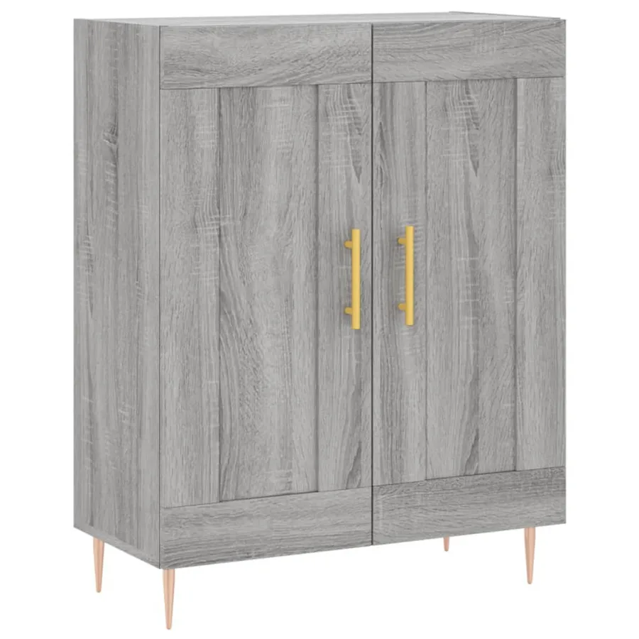 Buffet sonoma gris 69,5x34x90 cm bois d'ingénierie - 2