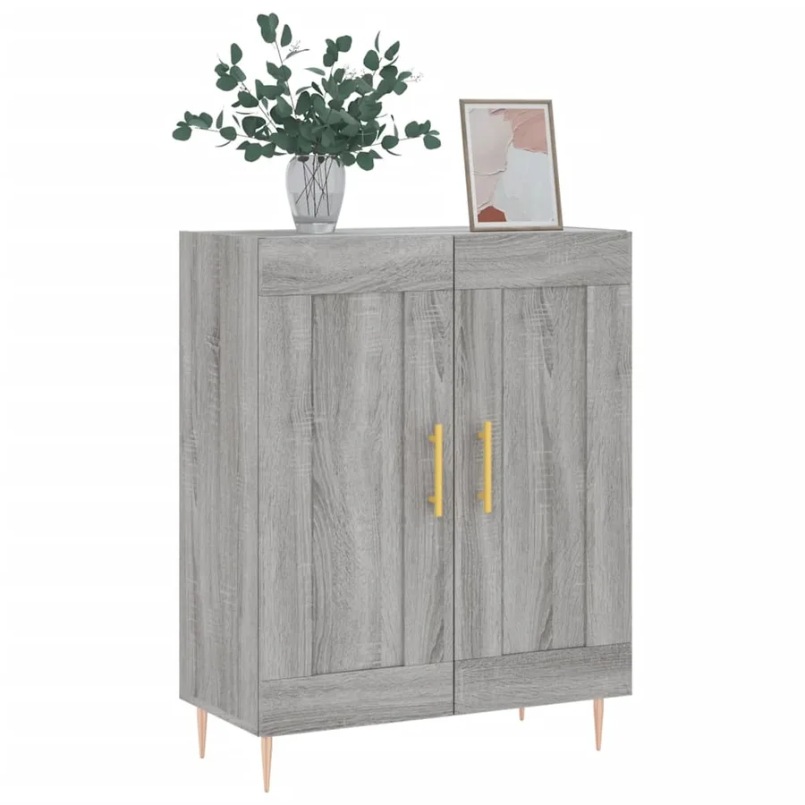 Buffet sonoma gris 69,5x34x90 cm bois d'ingénierie - 3