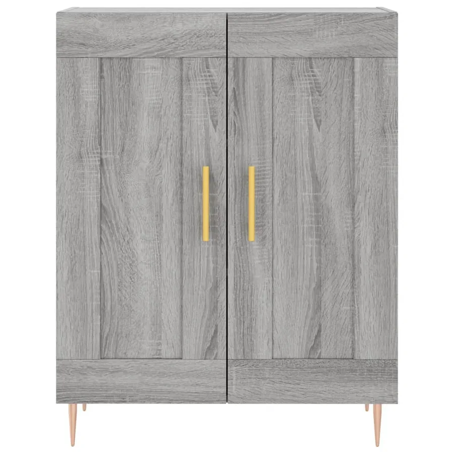 Buffet sonoma gris 69,5x34x90 cm bois d'ingénierie - 5
