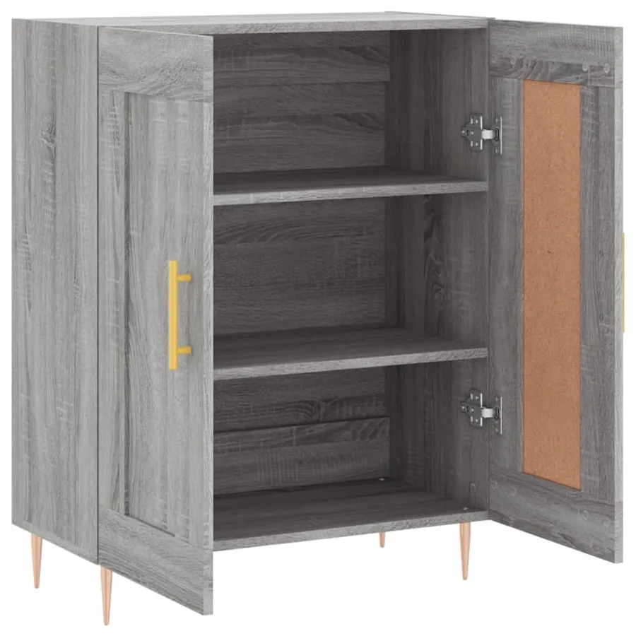 Buffet sonoma gris 69,5x34x90 cm bois d'ingénierie - 6