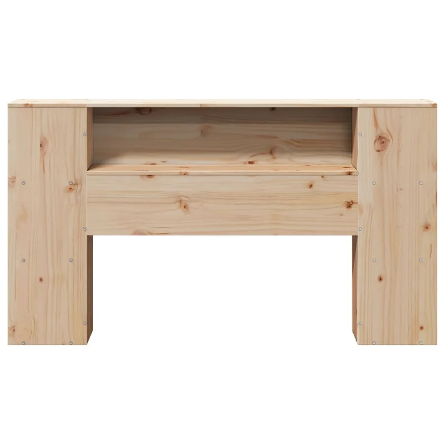 Tête de lit avec rangement 160 cm bois massif de pin - 4