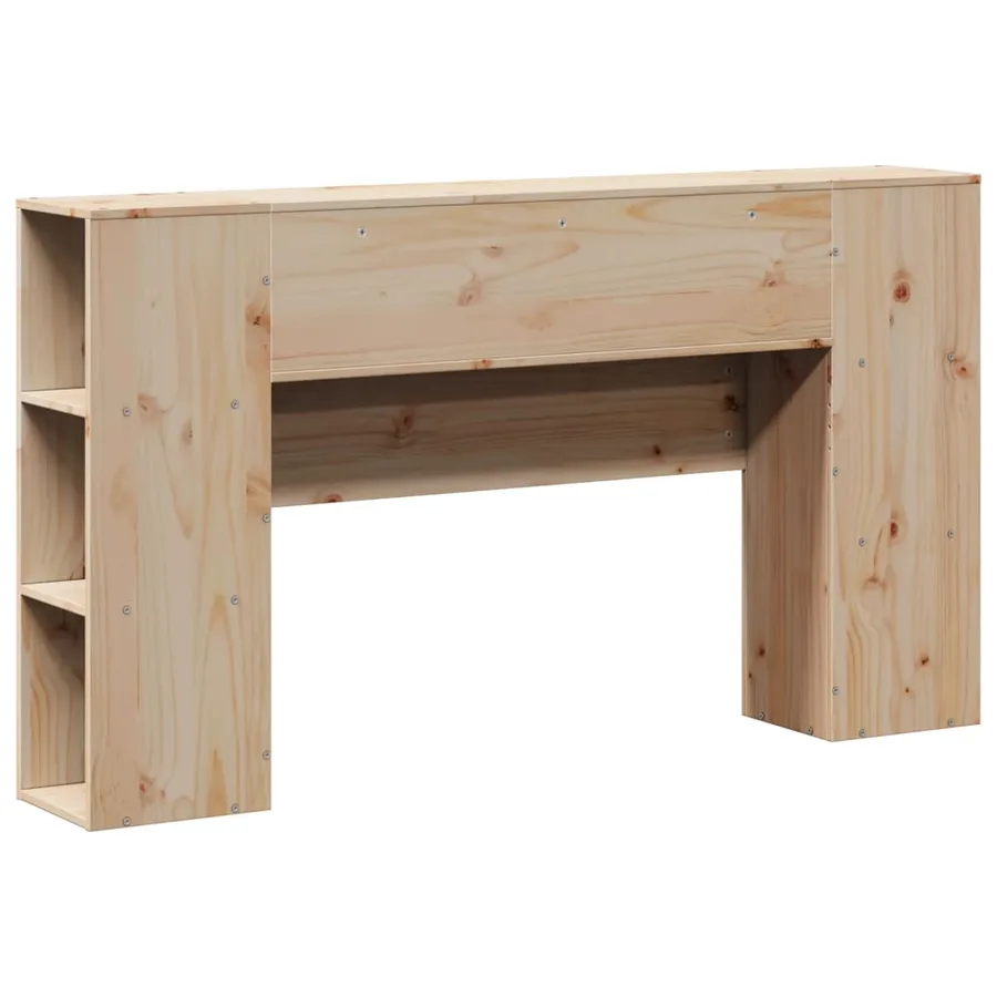Tête de lit avec rangement 160 cm bois massif de pin - 6