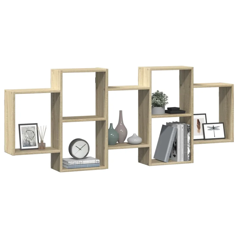 Étagère murale chêne sonoma 159x18x65 cm bois d'ingénierie - 3