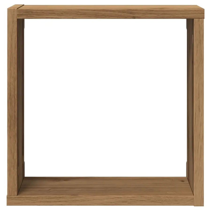 Étagères cube murales 4 pcs chêne artisanal bois d'ingénierie - 5