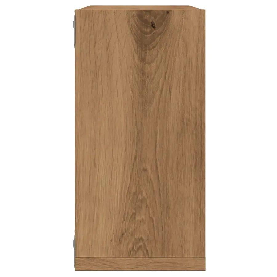 Étagères cube murales 4 pcs chêne artisanal bois d'ingénierie - 6