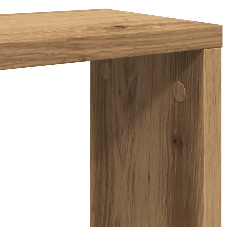 Étagères cube murales 4 pcs chêne artisanal bois d'ingénierie - 8