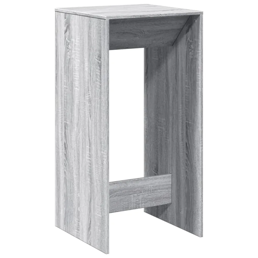 Table de bar sonoma gris 51x50x103,5 cm bois d'ingénierie - 2