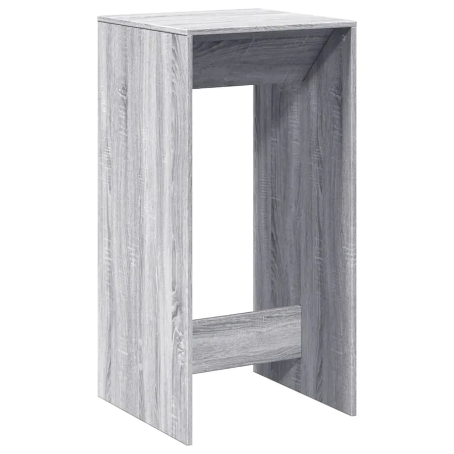 Table de bar sonoma gris 51x50x103,5 cm bois d'ingénierie - 5