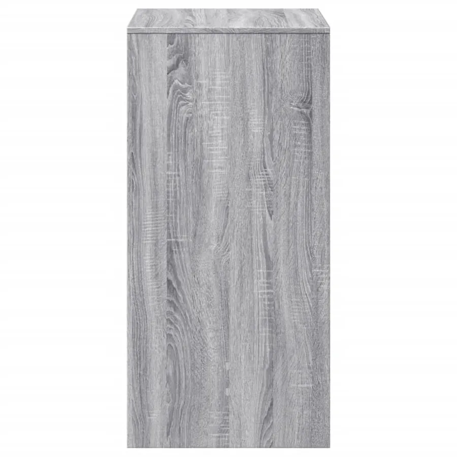 Table de bar sonoma gris 51x50x103,5 cm bois d'ingénierie - 6