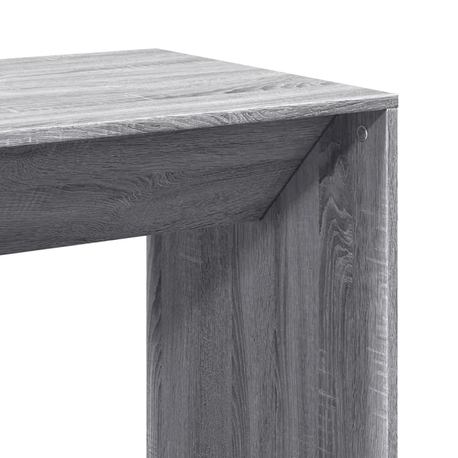 Table de bar sonoma gris 51x50x103,5 cm bois d'ingénierie - 7