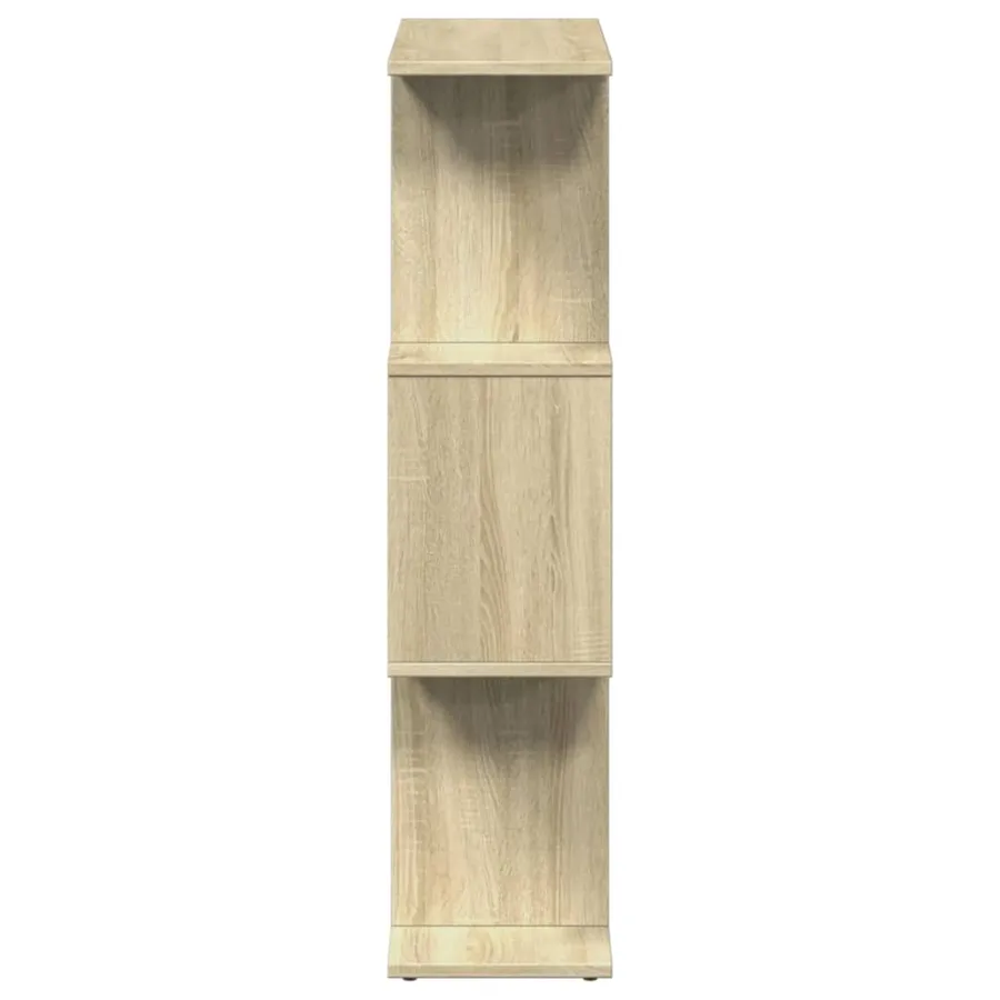 Étagère séparatrice de pièce 3 niveaux chêne sonoma 70x24x97 cm - 7