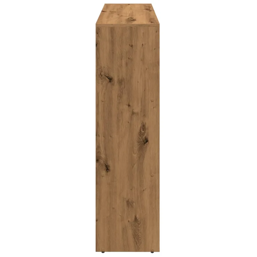 Étagère séparatrice de pièce à 3 niveaux chêne artisanal - 7