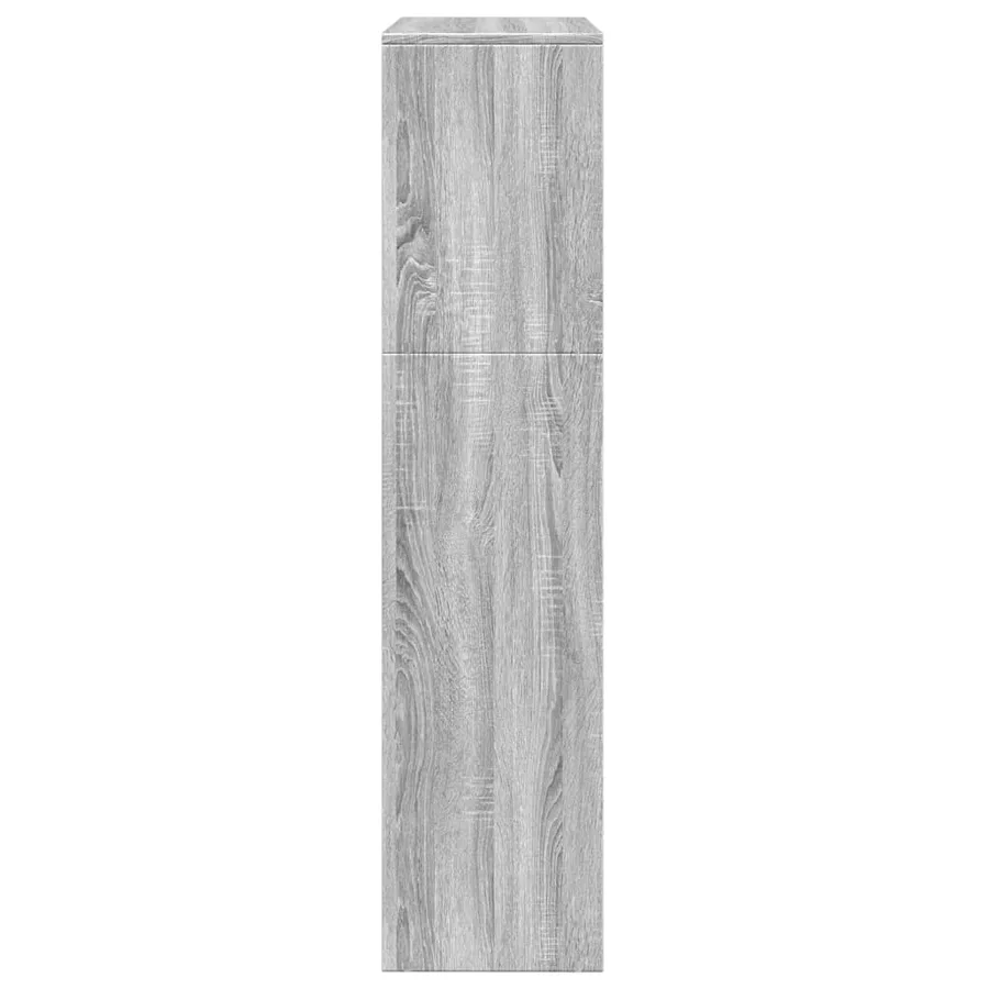 Étagère séparatrice de pièce 3niveaux sonoma gris 123x29x123 cm - 6
