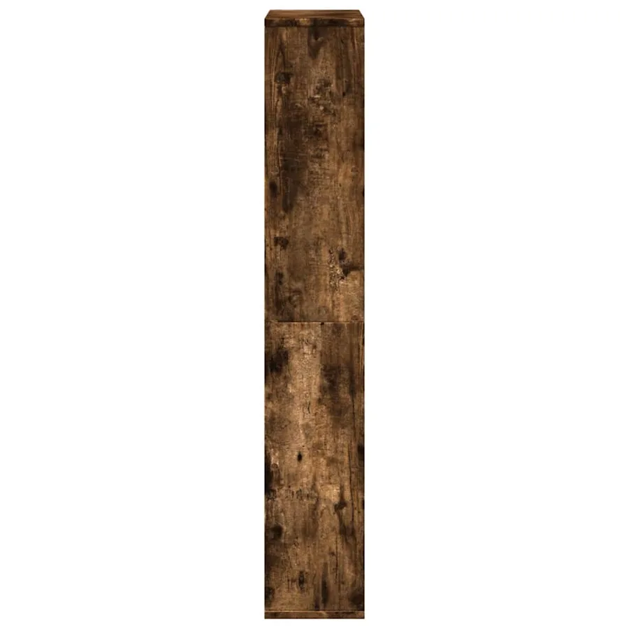 Bibliothèque chêne fumé 60x20x120,5 cm bois d'ingénierie - 7
