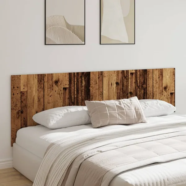 Tête de lit murale vieux bois 240x1,5x80 cm bois d'ingénierie