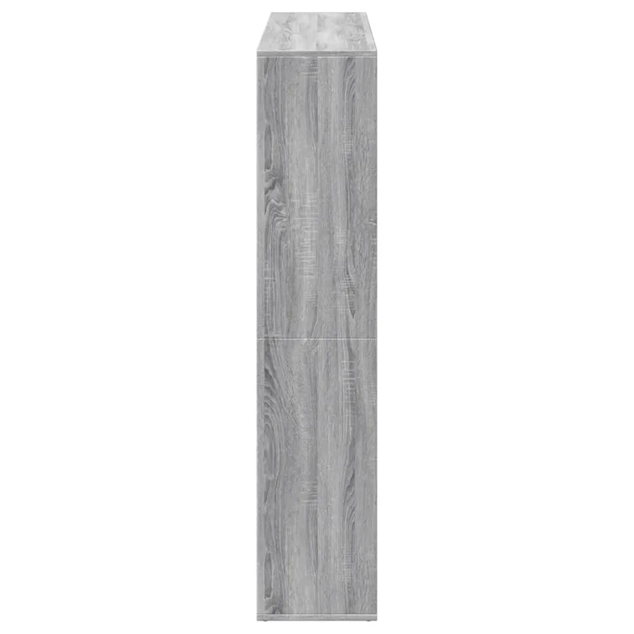 Bibliothèque sonoma gris 137,5x29x137,5 cm bois d'ingénierie - 6