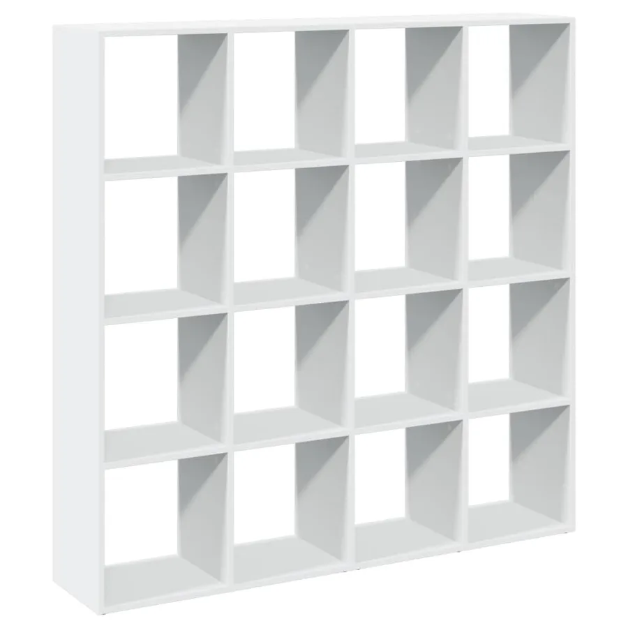 Bibliothèque blanc 137,5x29x137,5 cm bois d'ingénierie - 2
