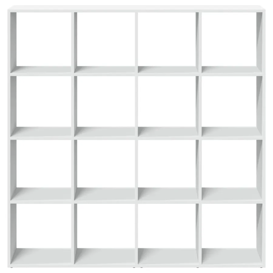 Bibliothèque blanc 137,5x29x137,5 cm bois d'ingénierie - 4
