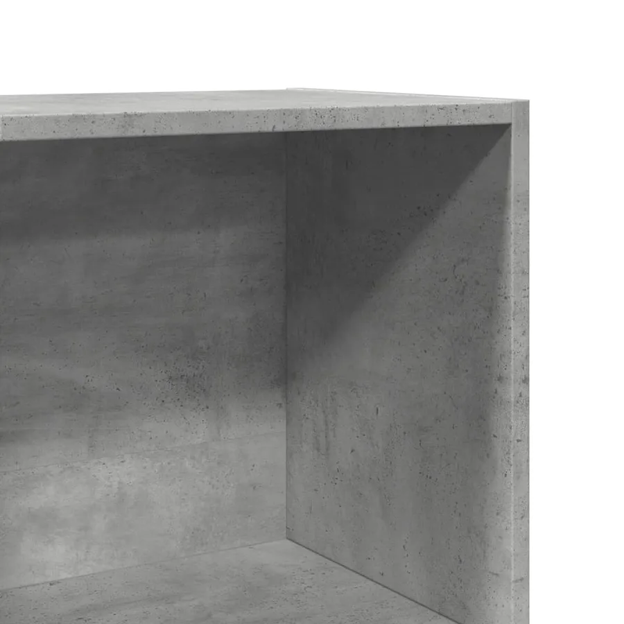 Bibliothèque gris béton 40x30x189 cm bois d'ingénierie - 7