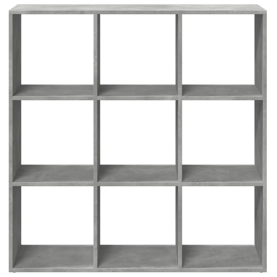 Étagère séparatrice de pièce gris béton 102x29x103,5 cm - 5