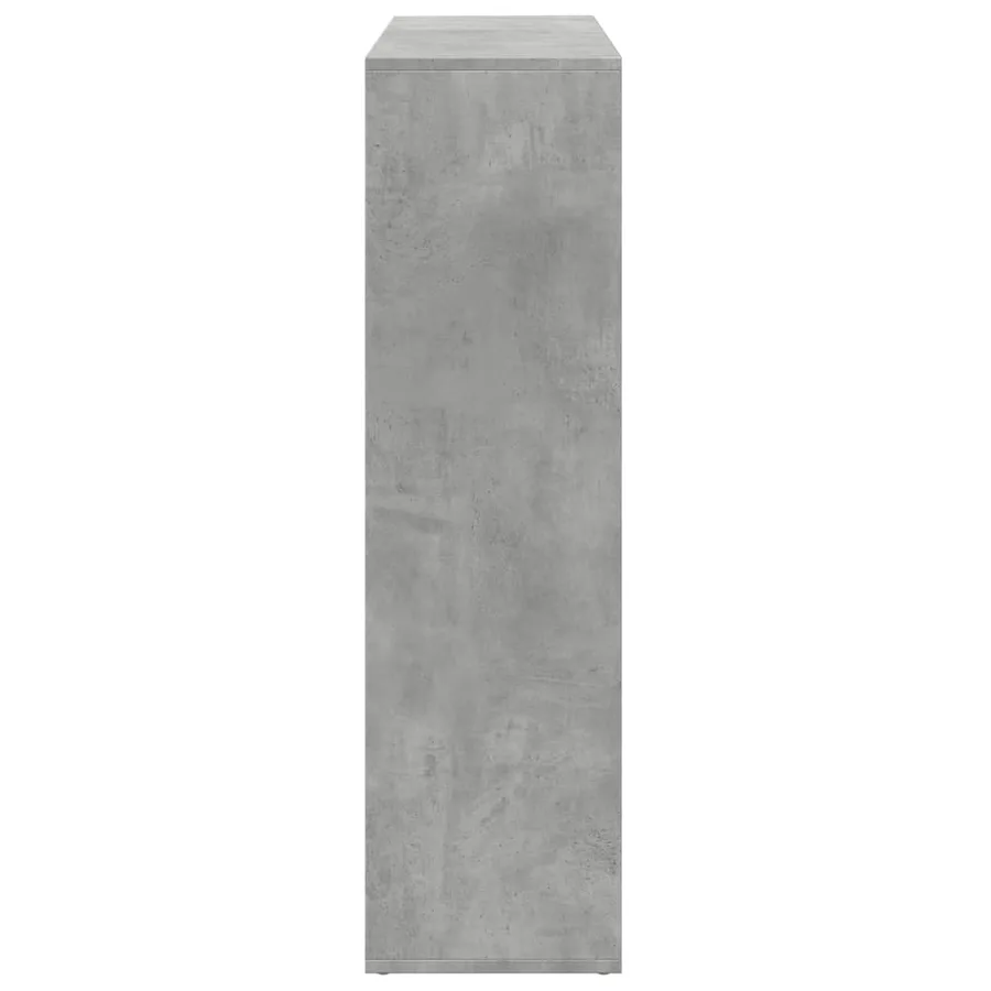 Étagère séparatrice de pièce gris béton 102x29x103,5 cm - 7