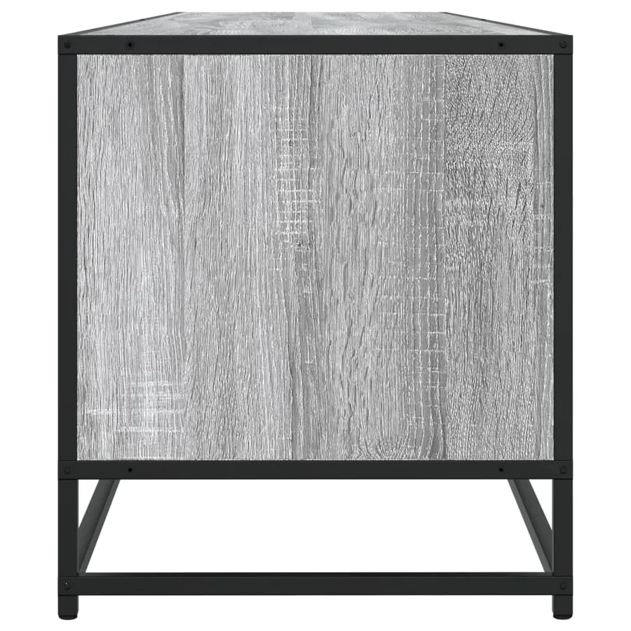 Meuble TV sonoma gris 180x40x46 cm bois d'ingénierie - 6
