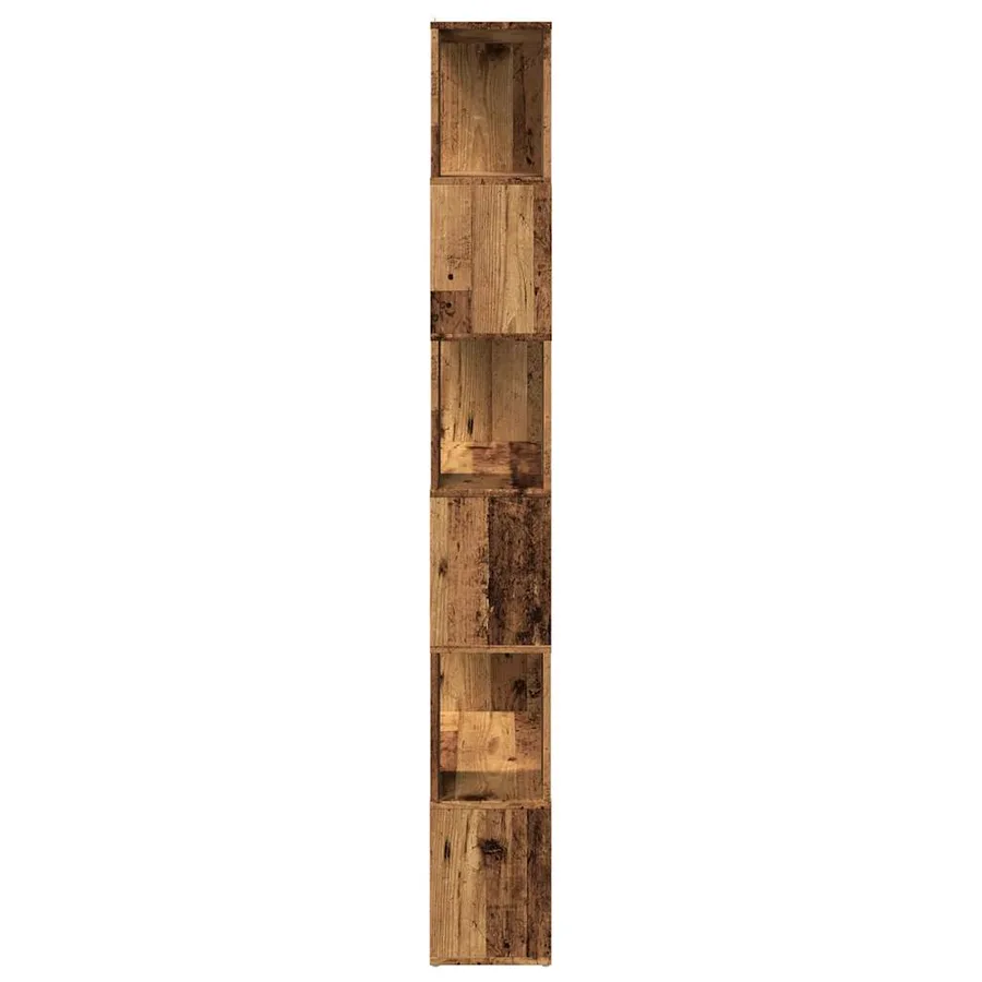 Bibliothèque/Séparateur de pièce vieux bois 80x24x186 cm - 5