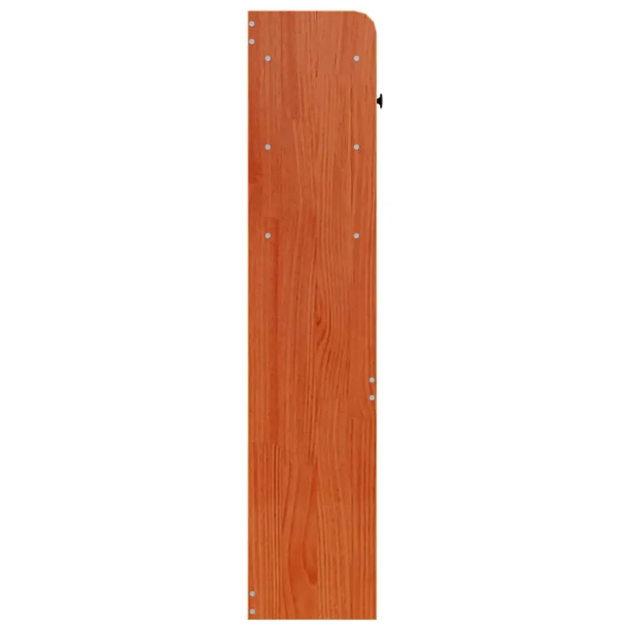 Tête de lit avec rangement cire marron 100cm bois massif de pin - 5