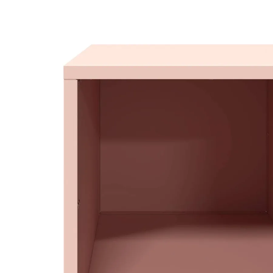 Table basse rose 101,5x50x43,5 cm acier laminé à froid - 11