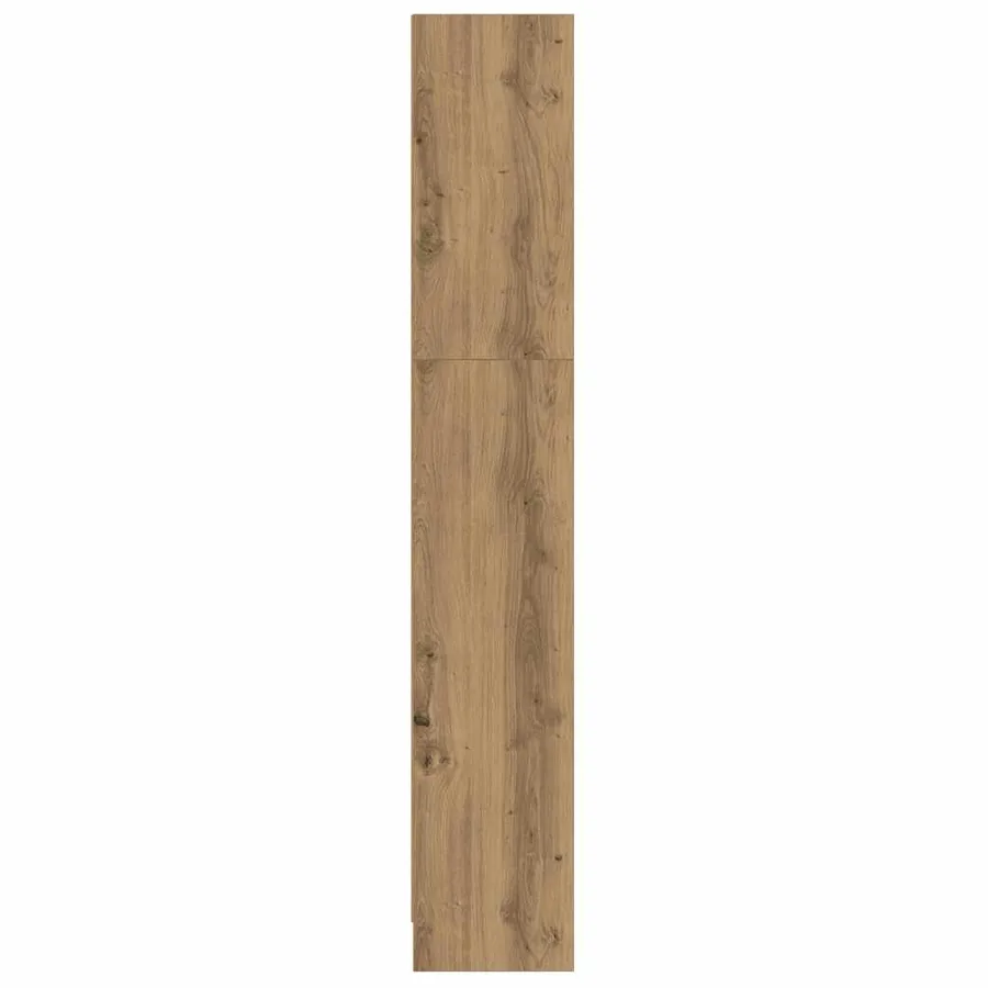 Bibliothèque chêne artisanal 60x24x143 cm bois d'ingénierie - 6