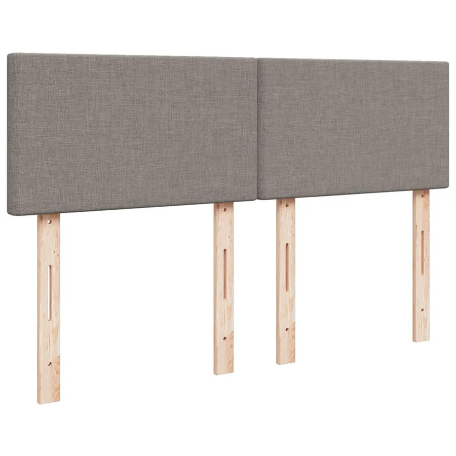 Sommier à lattes de lit avec matelas Taupe 160x200 cm Tissu - 12