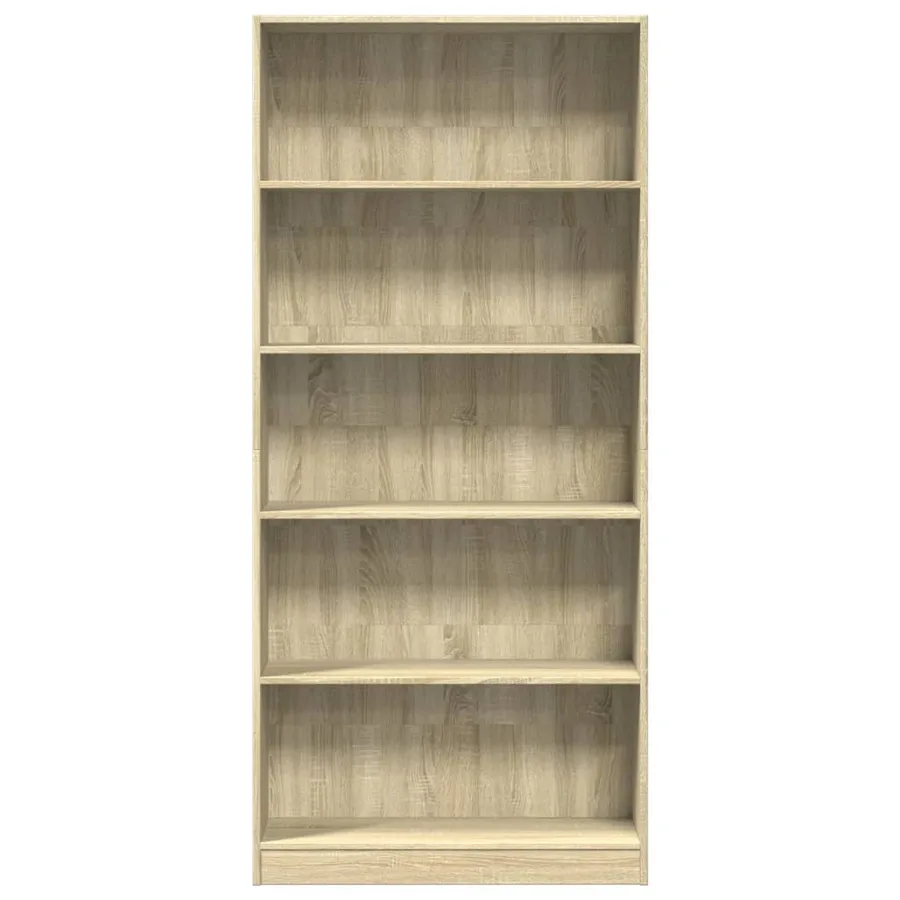 Bibliothèque Chêne Sonoma 80x24x176 cm Bois d'ingénierie - 4