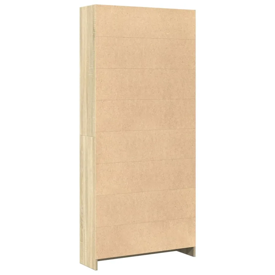 Bibliothèque Chêne Sonoma 80x24x176 cm Bois d'ingénierie - 5
