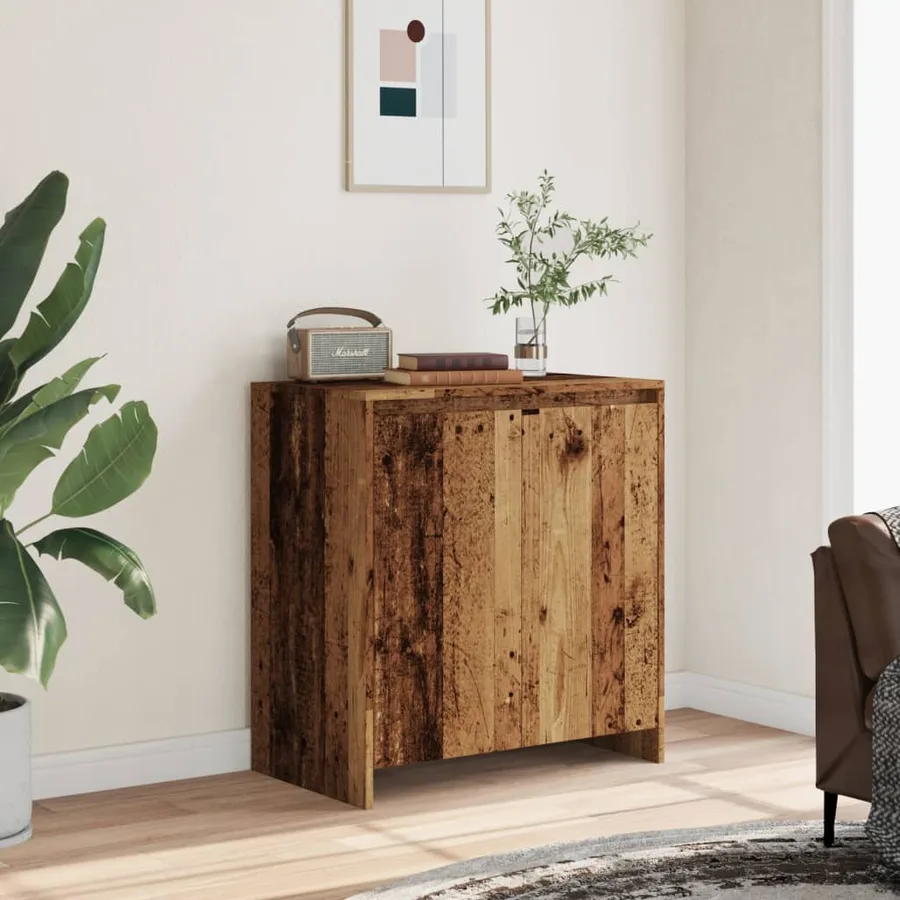 Buffet vieux bois 70x41x75 cm bois d'ingénierie - 3