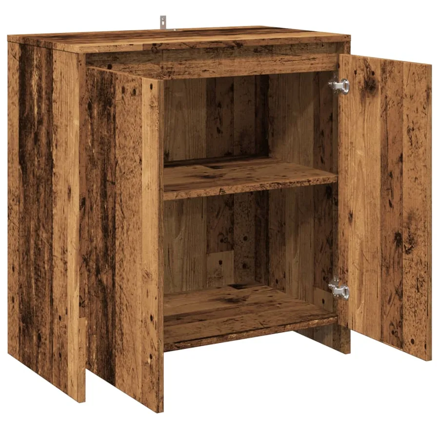 Buffet vieux bois 70x41x75 cm bois d'ingénierie - 7