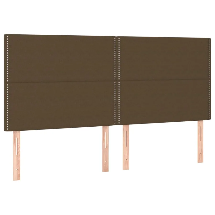 Sommier à lattes de lit avec matelas Marron foncé 200x200 cm - 6