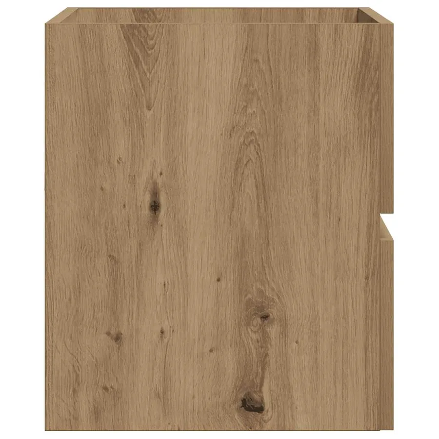 Armoire de salle de bain chêne artisanal bois d'ingénierie - 5