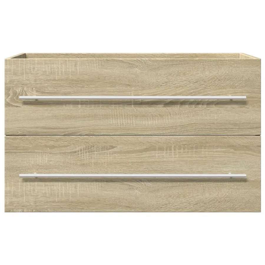 Armoire de lavabo vieux bois 80x38,5x48 cm bois d'ingénierie - 4