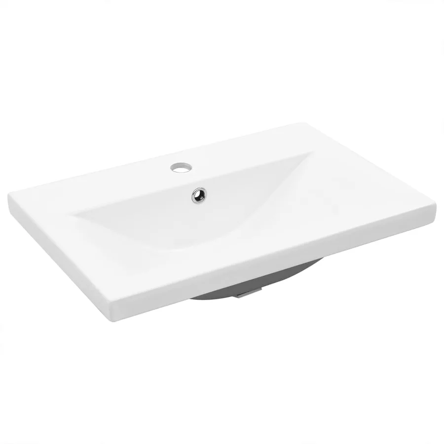 Armoire lavabo avec bassin intégré chêne artisanal - 4