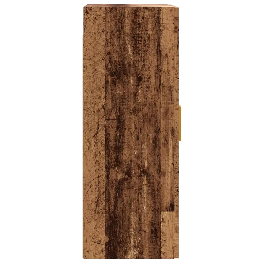 Armoire murale suspendue vieux bois 69,5x34x90 cm - 6