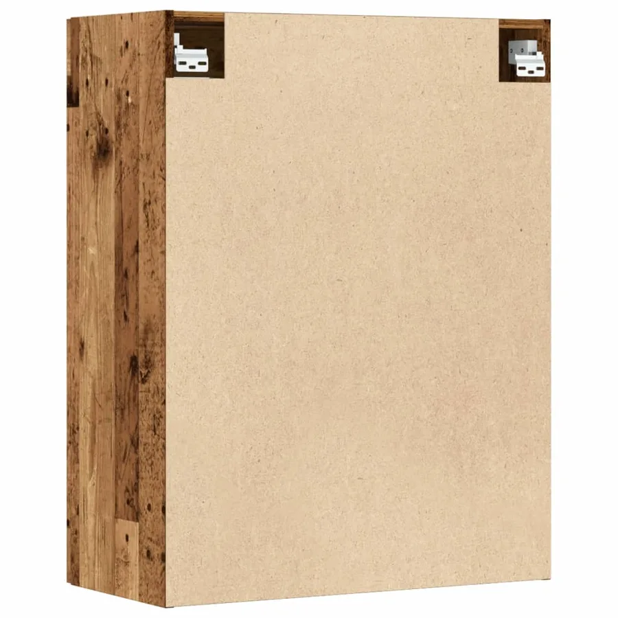 Armoire murale suspendue vieux bois 69,5x34x90 cm - 7