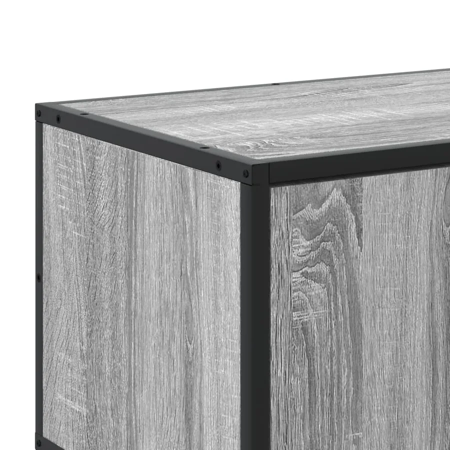 Meuble TV sonoma gris 210x35x41 cm bois d'ingénierie - 8
