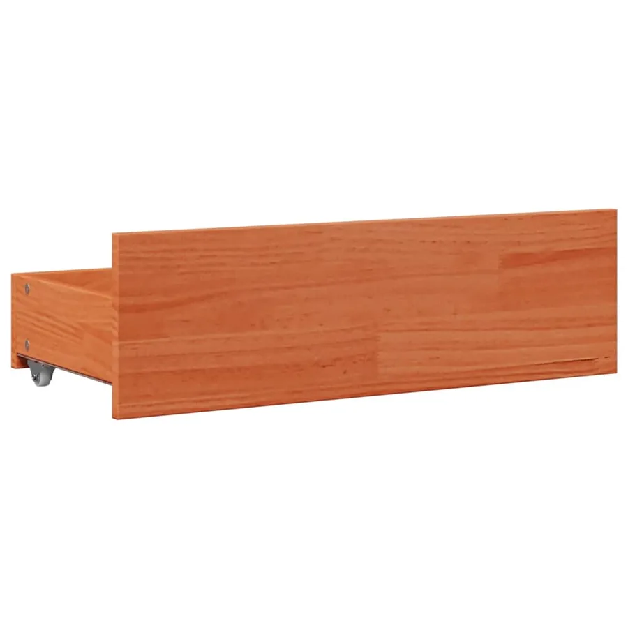 Cadre de lit sans matelas avec tiroirs 90x190 cm bois de pin - 8