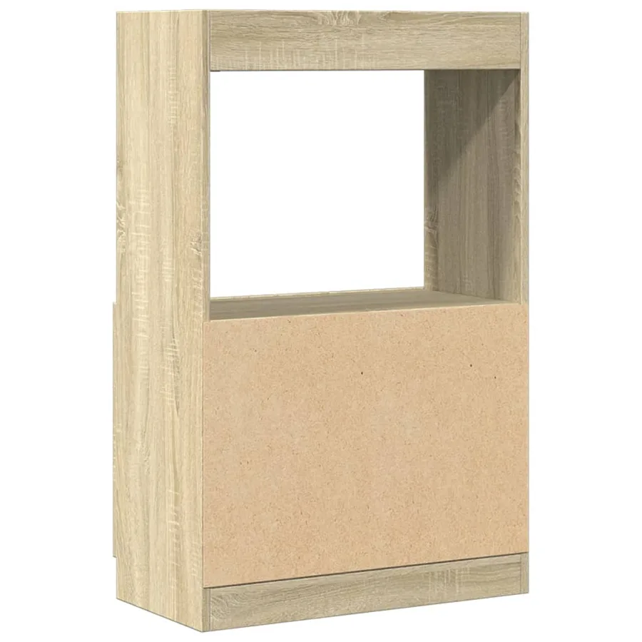 Buffet haut chêne sonoma 63x33x100 cm bois d'ingénierie - 7