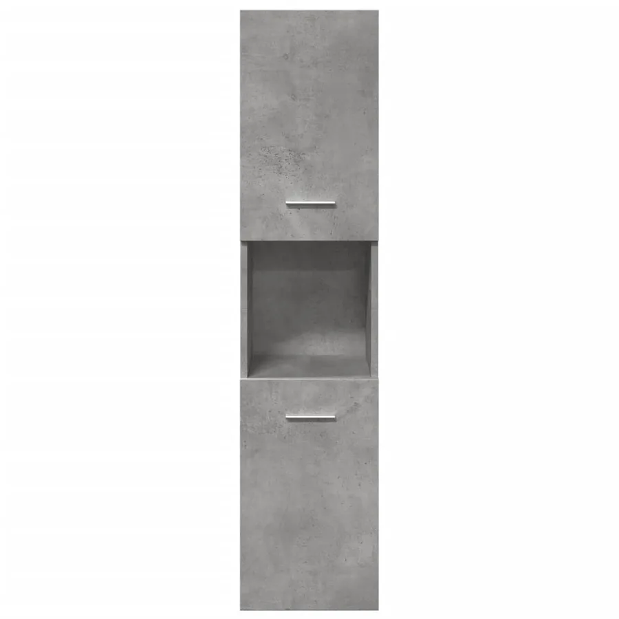 Ensemble de meubles de salle de bain 3 pcs gris béton - 7