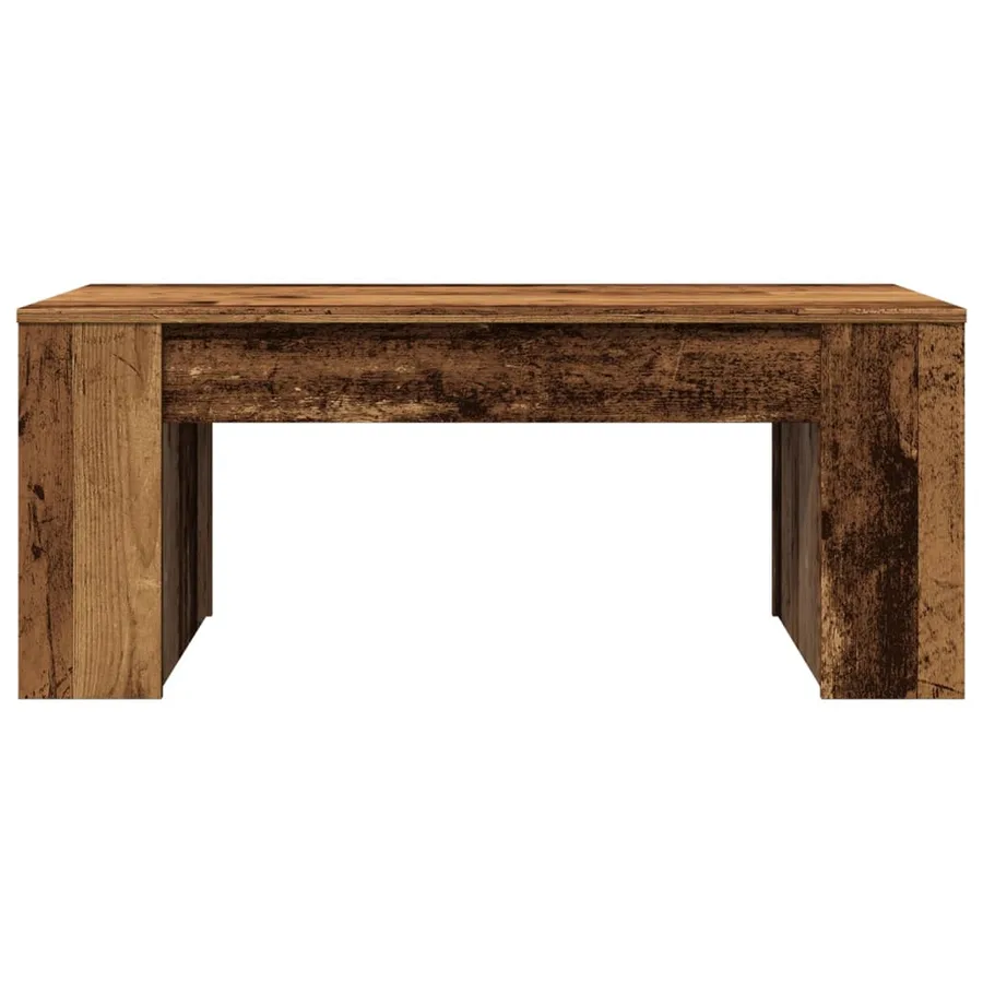 Table basse vieux bois 102x55x42 cm bois d'ingénierie - 4